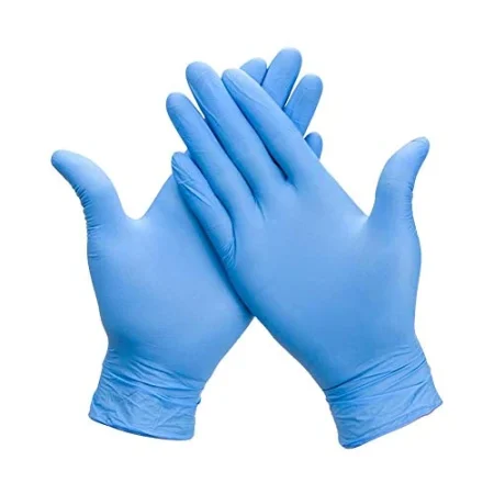 GUANTE DE NITRILO DESECHABLE AZUL SIN POLVO TACNTPF